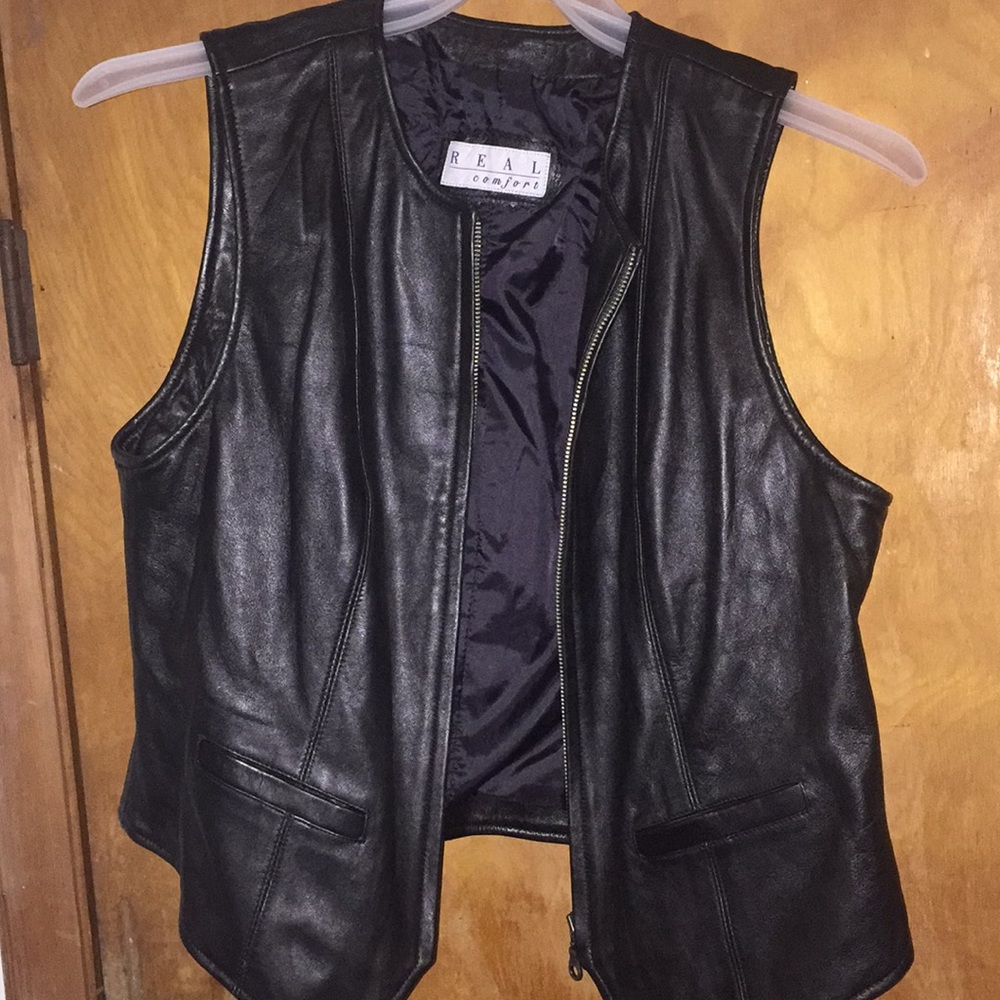 leather jacket.